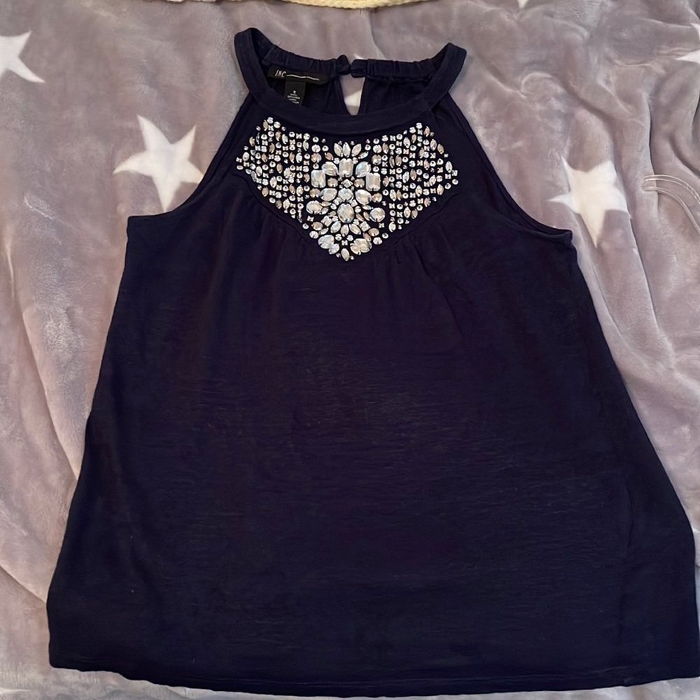 Bedazzled tank top